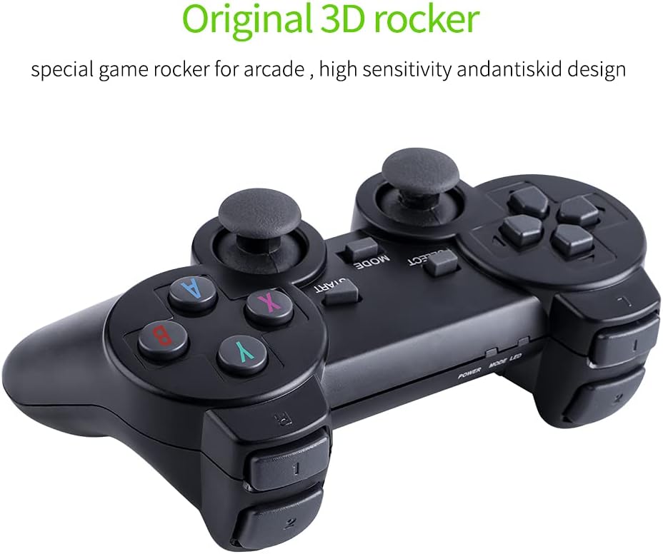 Video Game Console, Built-in 3500+ Games, Retro handheld Game Console, 4K High Definition HDMI Output for TV with Dual 2.4G Wireless Controllers For Kids Gift