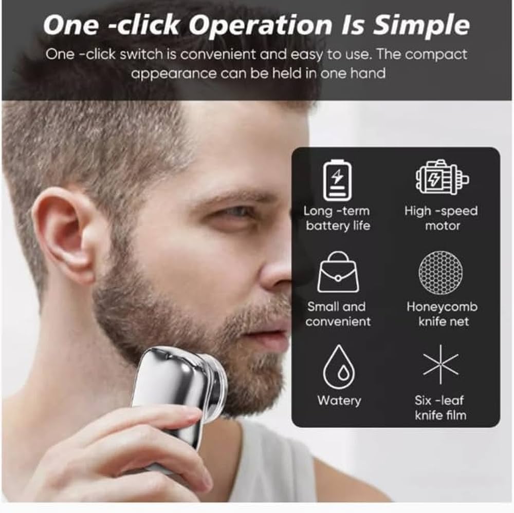 Mini Pocket Fashion Shaved Electric Razor Clean Shaver Hair Trimmer For Men