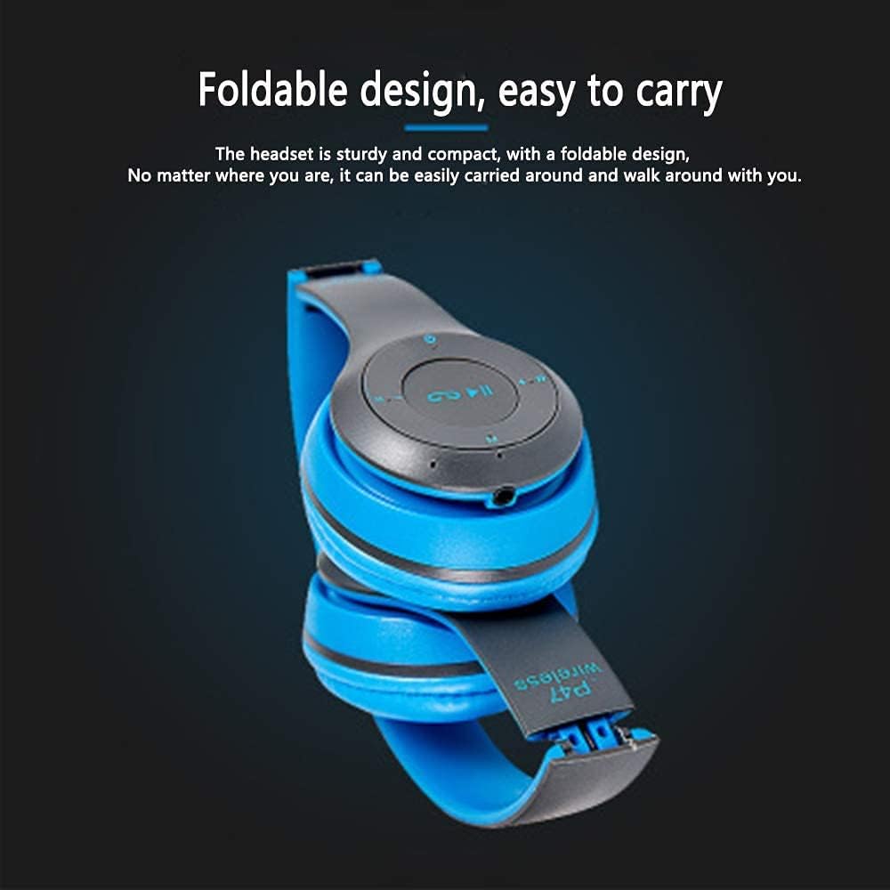 P47 Multifunctional Wireless Foldable Over Ear Headphone (Blue, Green, White, Red, Black)