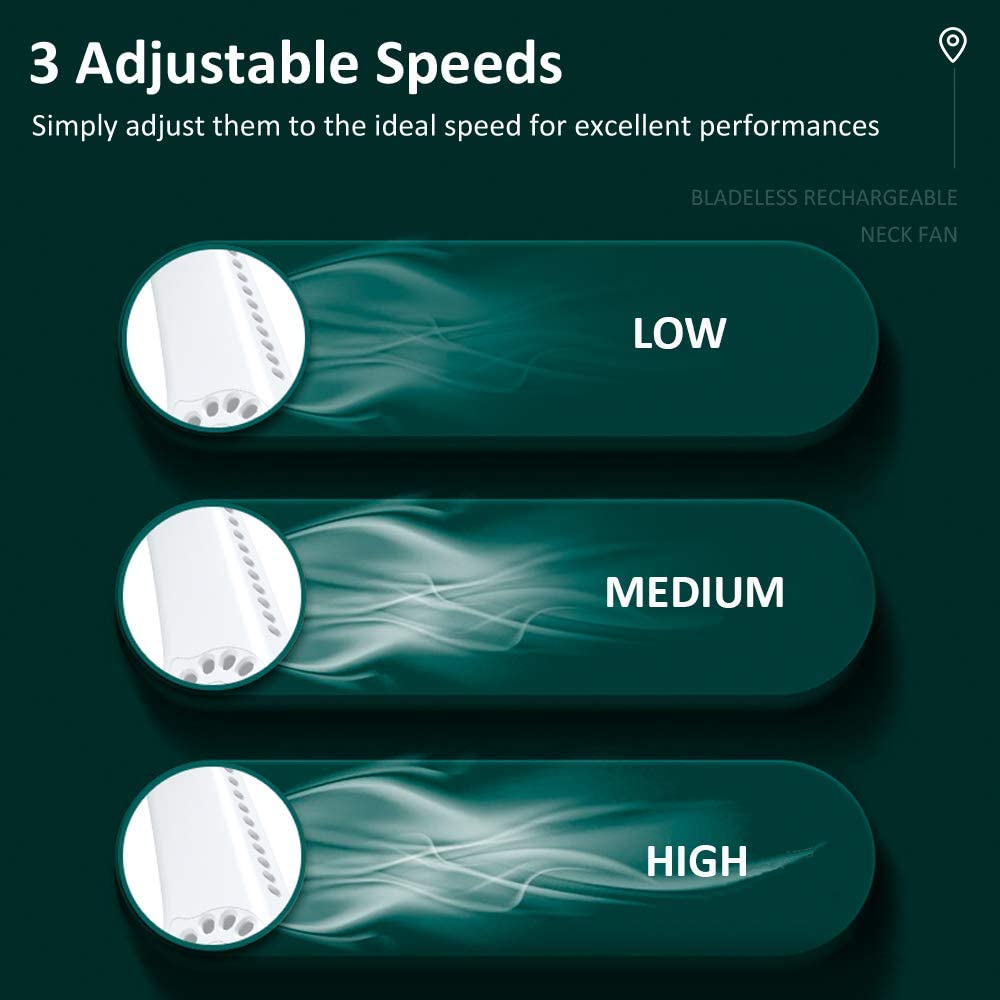 Neck Fan Arctic Air 3-Speed Rechargeable