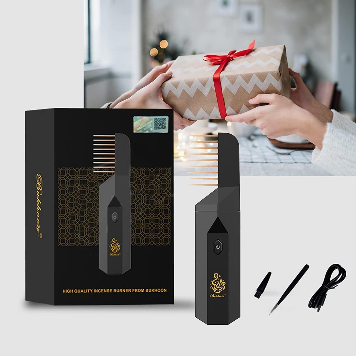 Electric Incense Burner Arabic Incense Burner Dukhni Comb Arabic Incense Burner Portable USB Rechargeable