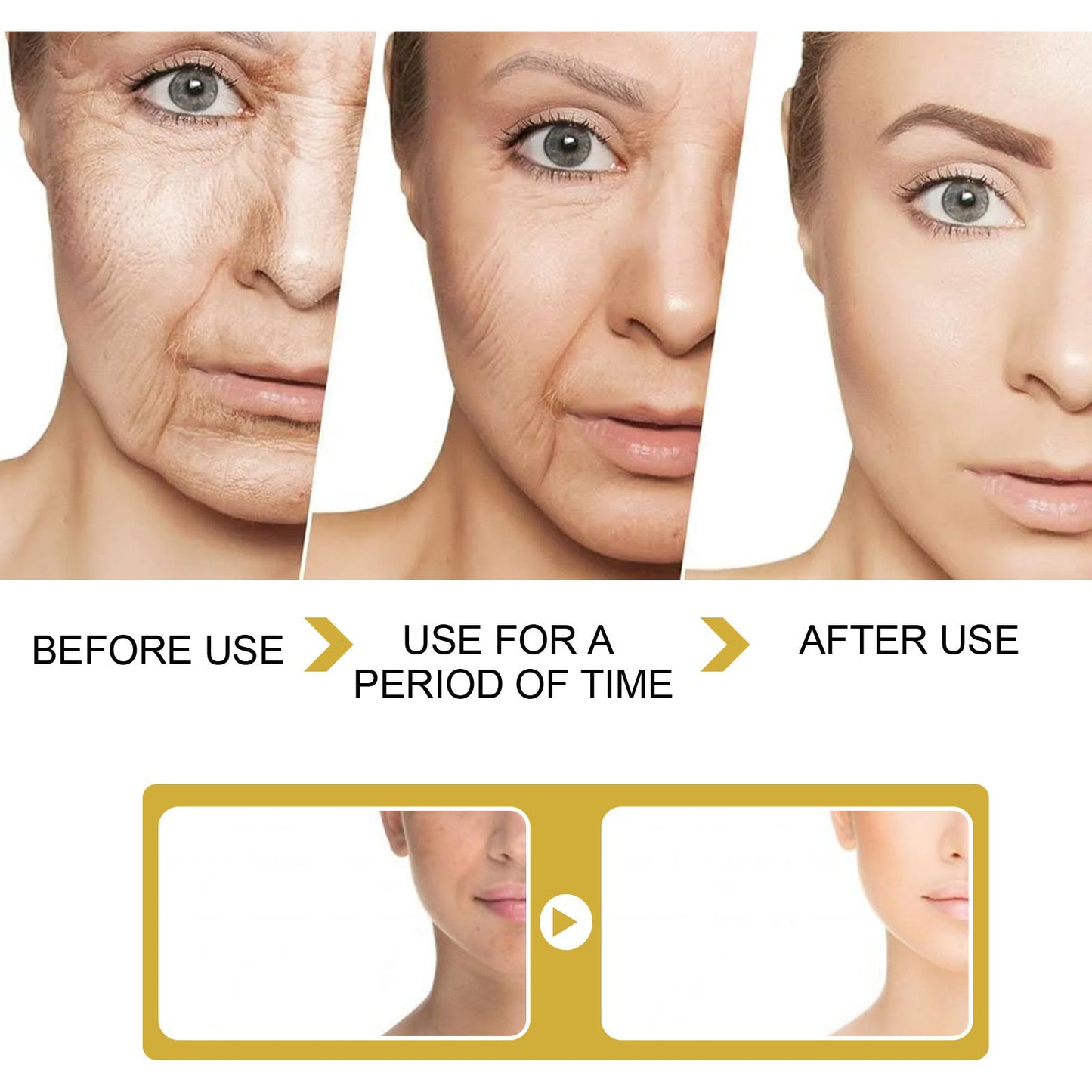 EELHOE 24k Gold Repair Cream Firming Loose Skin Hydrating Moisturizing Rejuvenating Skin Cream Fading Fine Lines (50g)
