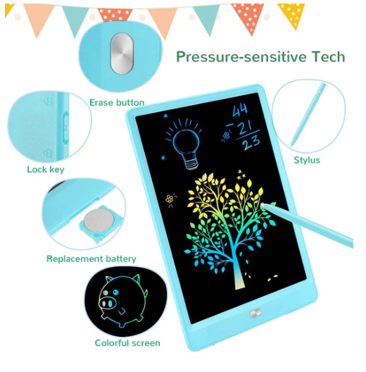 Lcd Writing Tablet For Kids (3Pcs)