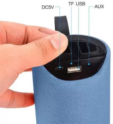 JOCOBOO Super bass splashproof wireless bluetooth speaker for Mobile/Tablet/Laptop Support Memory Card/aux Cable/tf Card 10 W Bluetooth Speaker (Blue, Stereo Channel)