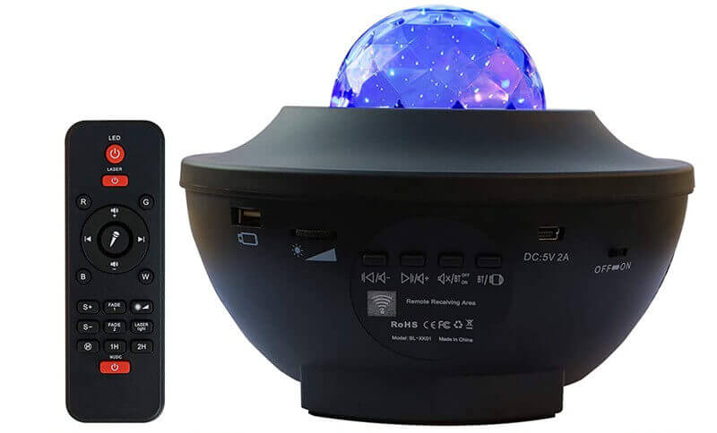 Led Starry Sky Projector, LED night light Projector with Bluetooth Speaker