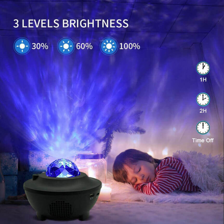 Led Starry Sky Projector, LED night light Projector with Bluetooth Speaker