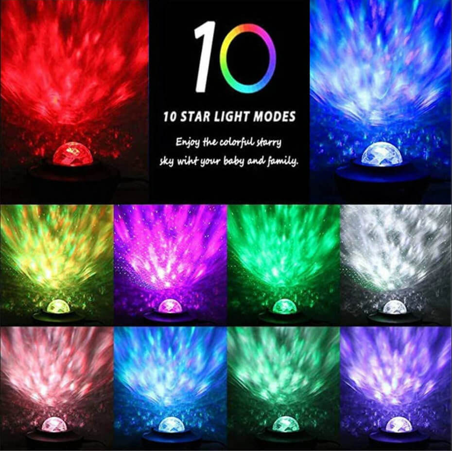 Led Starry Sky Projector, LED night light Projector with Bluetooth Speaker