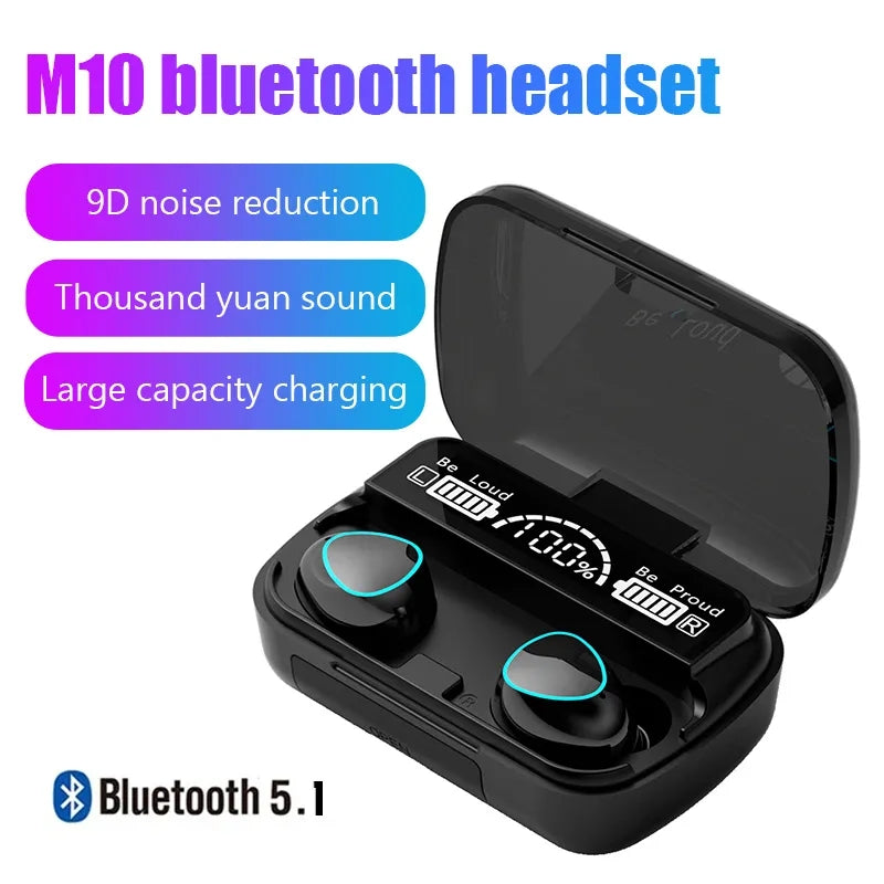 Combo Offer🤩 - M10 TWS Bluetooth 5.1 Wireless Headphones Earbuds