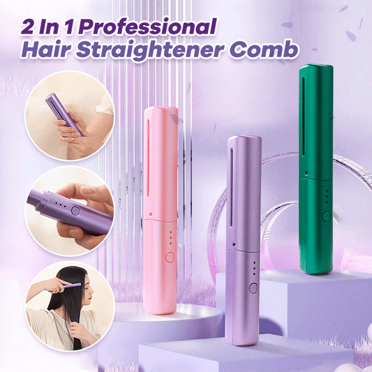 Hair Straightener Professional Portable Mini USB Rechargeable