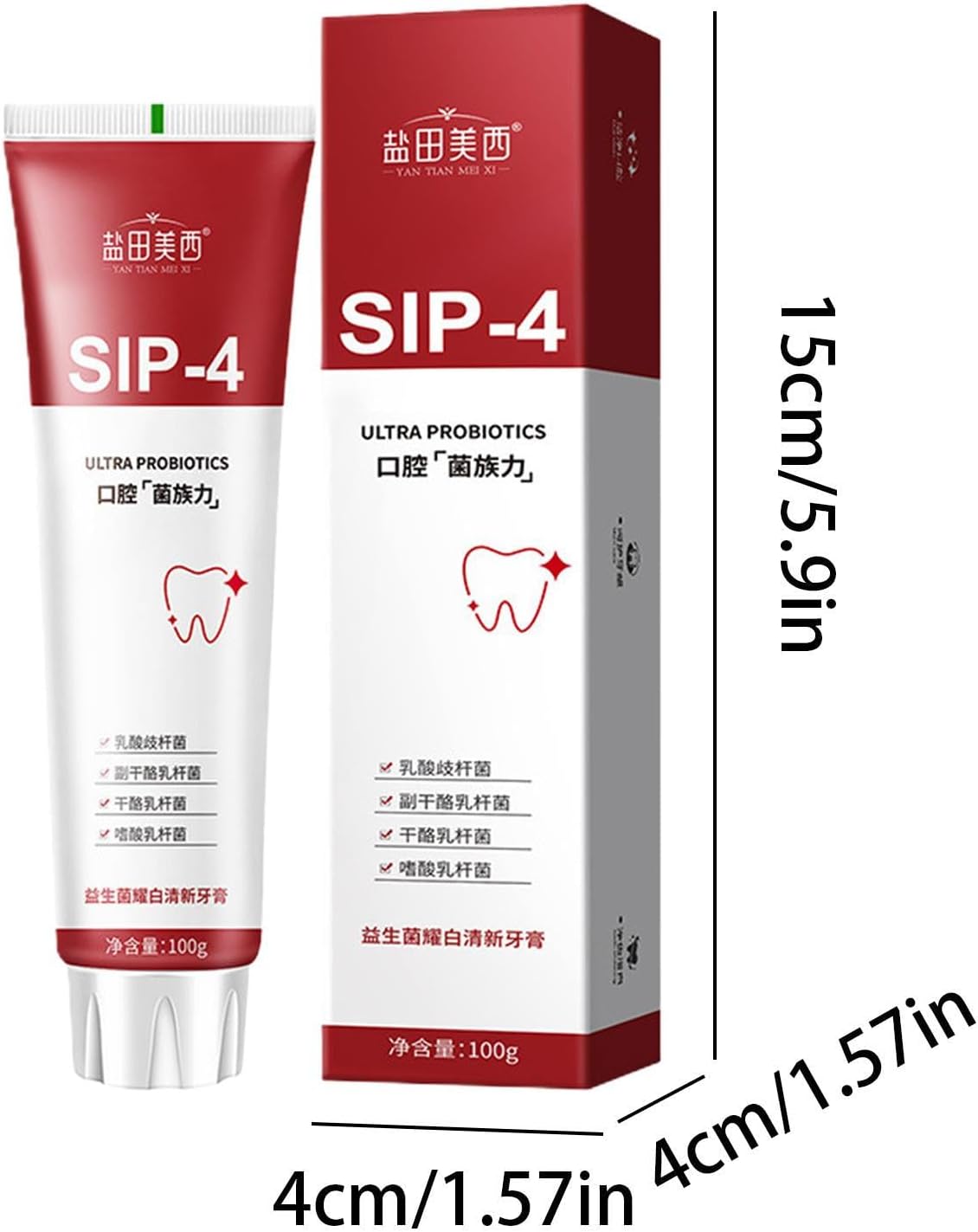 Sp-4 Probiotic Toothpaste, Freshen Breath, Teeth Whiten Toothpaste