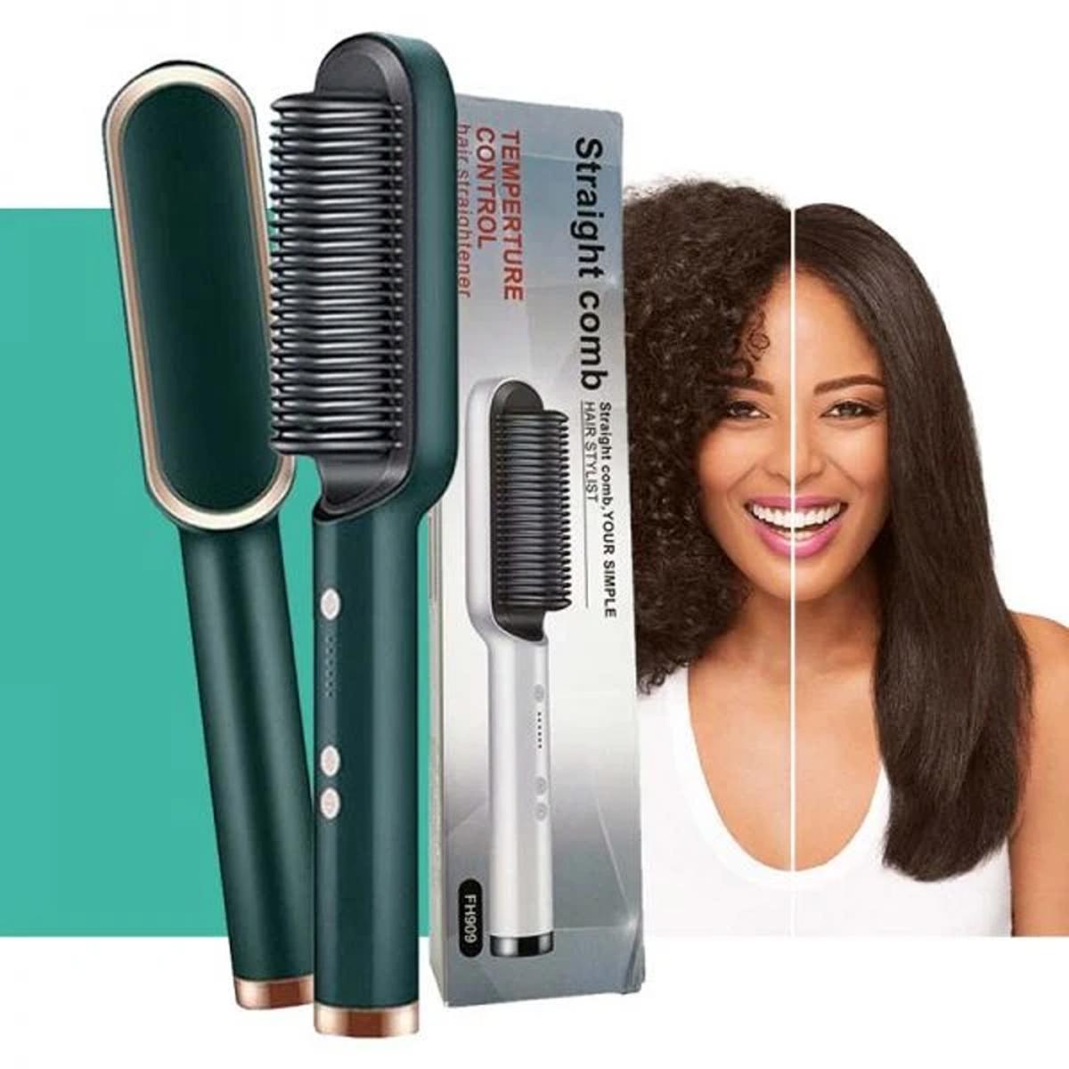 Hair Straightener + Curler Comb