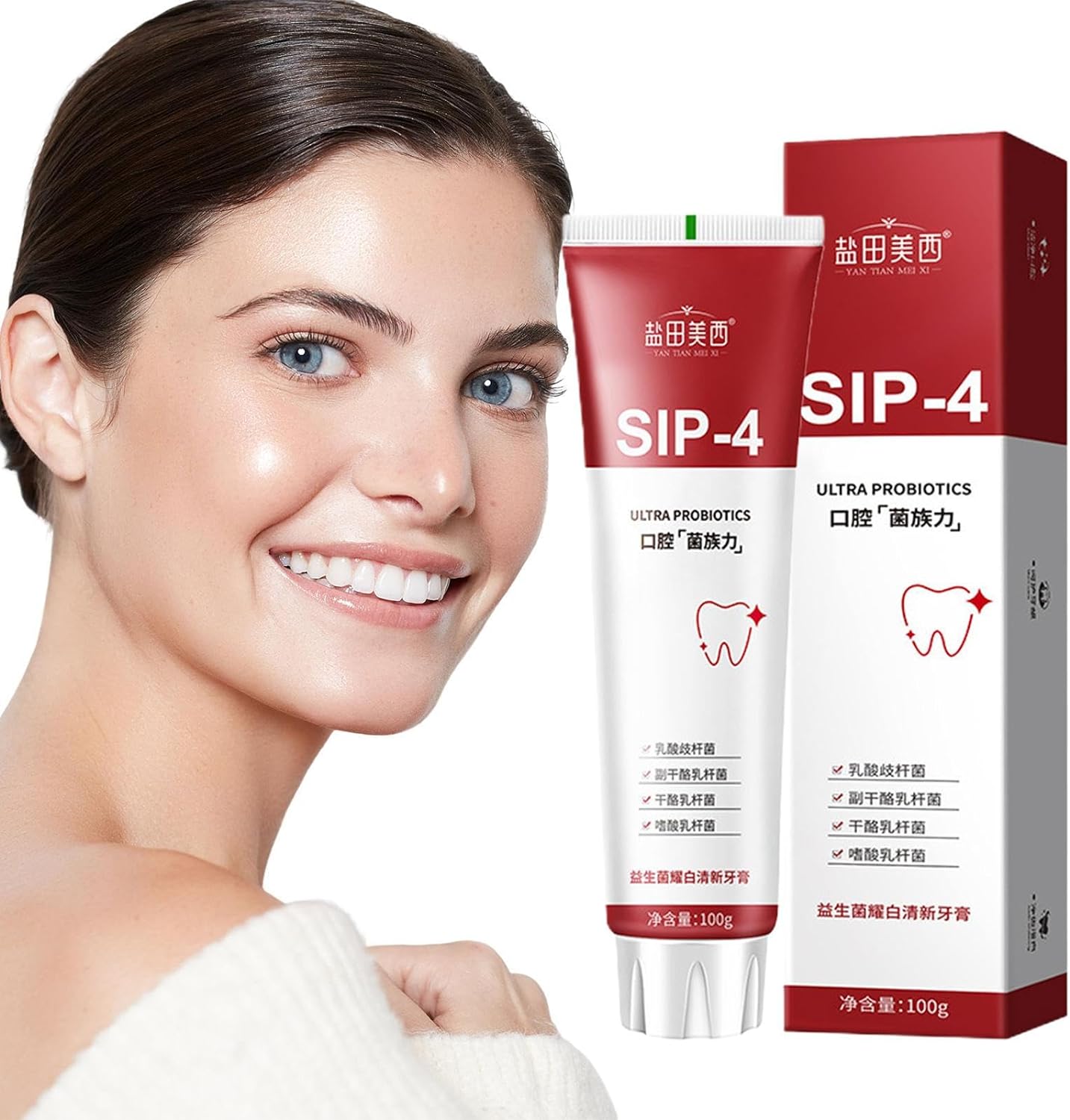 Sp-4 Probiotic Toothpaste, Freshen Breath, Teeth Whiten Toothpaste