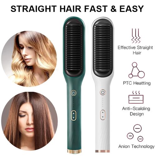 Hair Straightener + Curler Comb