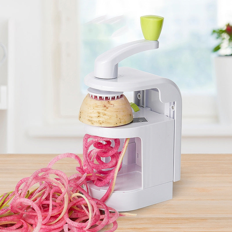 Multifunctional Manual Vegetable Spiralizer (4-in-1 Rotating Blades)