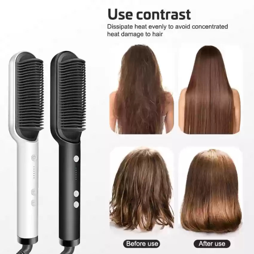 Hair Straightener + Curler Comb