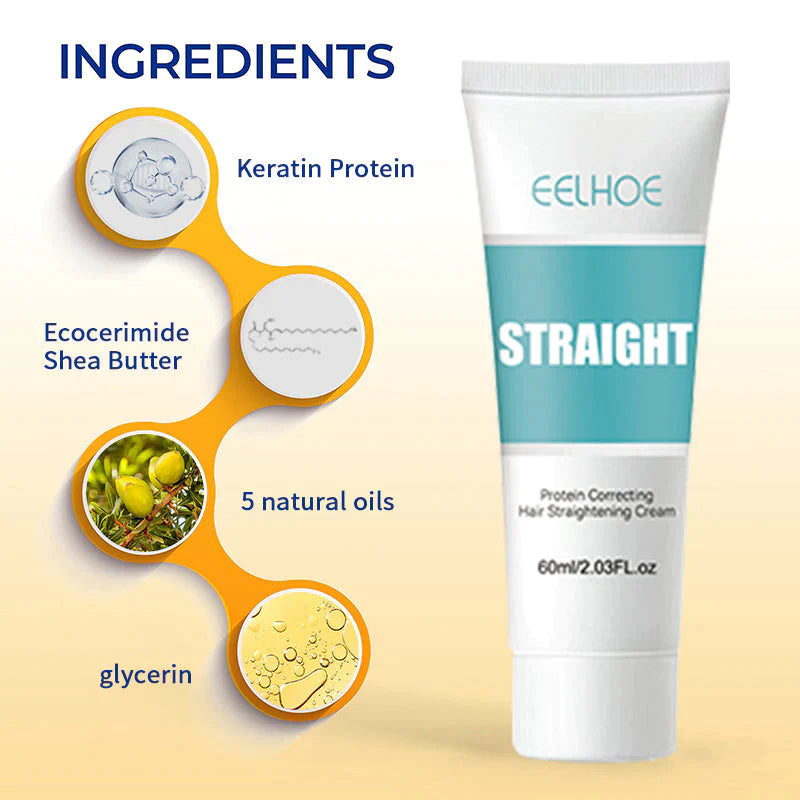 EELHOE Hair straightening Cream - Damaged treatment faster smoothing