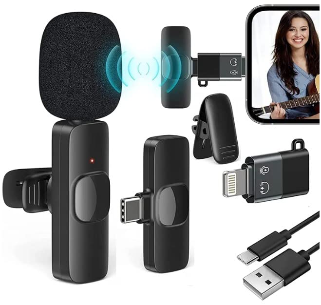 K8 Wireless Plug and Play Type C Caller Mic Supported Android/iOS Microphone